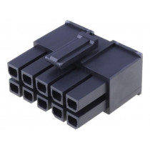170001-0110; Plug; wire-board; female; Mega-Fit; 5.7mm; PIN: 10; Layout: 2x5; 23A; MOLEX