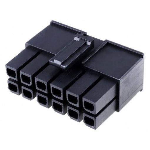 170001-0112; Plug; wire-board; female; Mega-Fit; 5.7mm; PIN: 12; Layout: 2x6; 23A; MOLEX