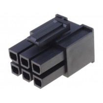 171692-0106; Plug; wire-board; female; Mega-Fit; 5.7mm; PIN: 6; Layout: 2x3; 23A; MOLEX