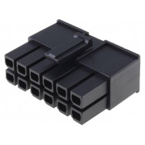 171692-0112; Plug; wire-board; female; Mega-Fit; 5.7mm; PIN: 12; Layout: 2x6; 23A; MOLEX