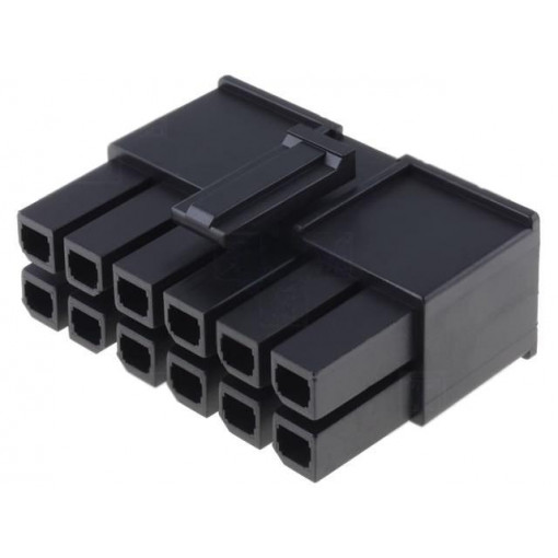 171692-0112; Plug; wire-board; female; Mega-Fit; 5.7mm; PIN: 12; Layout: 2x6; 23A; MOLEX