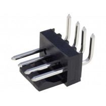 171857-0004; Socket; wire-board; male; KK 254; 2.54mm; PIN: 4; THT; tinned; MOLEX
