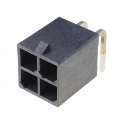 172064-0004; Socket; wire-board; male; Mega-Fit; 5.7mm; PIN: 4; Layout: 2x2; 23A; MOLEX