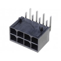 172064-0008; Socket; wire-board; male; Mega-Fit; 5.7mm; PIN: 8; Layout: 2x4; 23A; MOLEX
