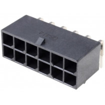 172064-0012; Socket; wire-board; male; Mega-Fit; 5.7mm; PIN: 12; Layout: 2x6; 23A; MOLEX