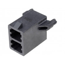 172065-0002; Socket; wire-board; male; Mega-Fit; 5.7mm; PIN: 2; Layout: 2x1; 23A; MOLEX