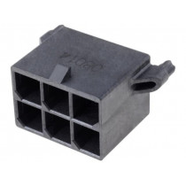 172065-0006; Socket; wire-board; male; Mega-Fit; 5.7mm; PIN: 6; Layout: 2x3; 23A; MOLEX