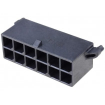172065-0012; Socket; wire-board; male; Mega-Fit; 5.7mm; PIN: 12; Layout: 2x6; 23A; MOLEX