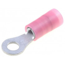19324-0002; Ring terminal; M3; 0.5÷1mm2; insulated; tinned; copper; -55÷105°C; MOLEX