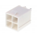 39-28-8040; Socket; wire-board; male; Mini-Fit Jr; 4.2mm; PIN: 4; THT; PCB snap; MOLEX 39-28-8040; Socket; wire-board; male; Mini-Fit Jr; 4.2mm; PIN: 4; THT; PCB snap; MOLEX