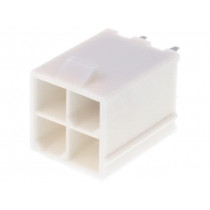 39-28-8040; Socket; wire-board; male; Mini-Fit Jr; 4.2mm; PIN: 4; THT; PCB snap; MOLEX