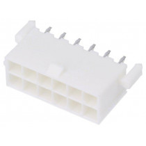 39-29-9127; Socket; wire-board; male; Mini-Fit Jr; 4.2mm; PIN: 12; THT; PCB snap; MOLEX