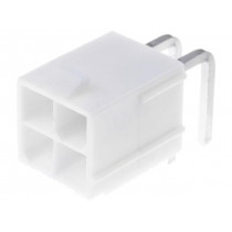 39-30-0040; Socket; wire-board; male; Mini-Fit Jr; 4.2mm; PIN: 4; THT; PCB snap; MOLEX