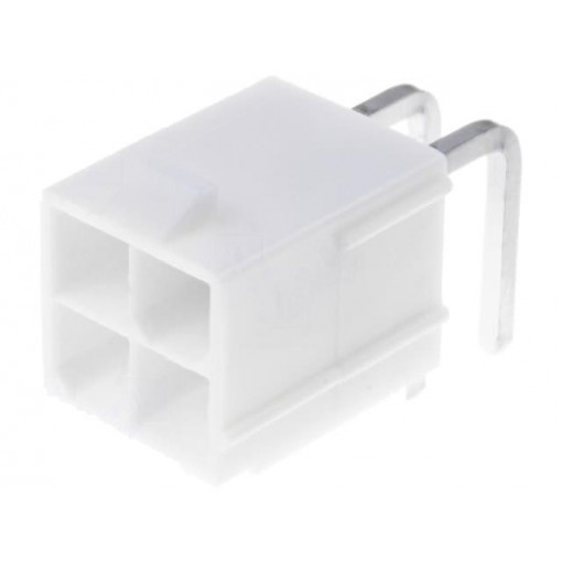 39-30-0040; Socket; wire-board; male; Mini-Fit Jr; 4.2mm; PIN: 4; THT; PCB snap; MOLEX