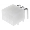 39-30-1060; Socket; wire-board; male; Mini-Fit Jr; 4.2mm; PIN: 6; THT; PCB snap; MOLEX 39-30-1060; Socket; wire-board; male; Mini-Fit Jr; 4.2mm; PIN: 6; THT; PCB snap; MOLEX