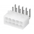 39-30-1100; Socket; wire-board; male; Mini-Fit Jr; 4.2mm; PIN: 10; THT; PCB snap; MOLEX 39-30-1100; Socket; wire-board; male; Mini-Fit Jr; 4.2mm; PIN: 10; THT; PCB snap; MOLEX