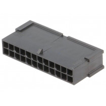 43020-2401; Plug; wire-wire; male; Micro-Fit 3.0; 3mm; PIN: 24; w/o contacts; MOLEX