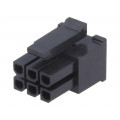 43025-0608; Plug; wire-board; female; Micro-Fit 3.0; 3mm; PIN: 6; w/o contacts; MOLEX 43025-0608; Plug; wire-board; female; Micro-Fit 3.0; 3mm; PIN: 6; w/o contacts; MOLEX