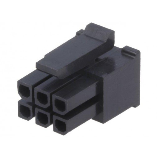 43025-0608; Plug; wire-board; female; Micro-Fit 3.0; 3mm; PIN: 6; w/o contacts; MOLEX