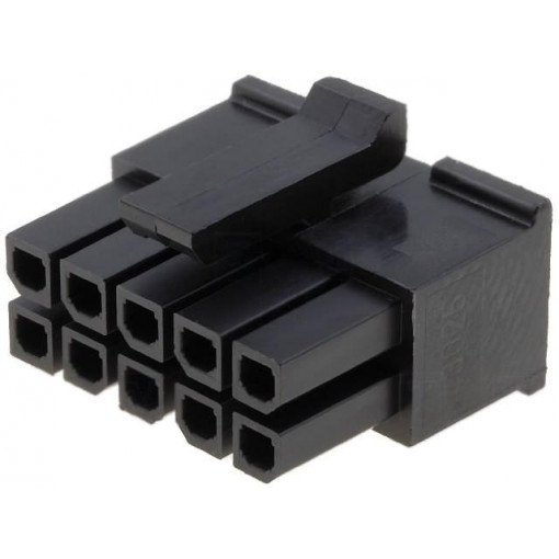 43025-1000; Plug; wire-board; female; Micro-Fit 3.0; 3mm; PIN: 10; w/o contacts; MOLEX