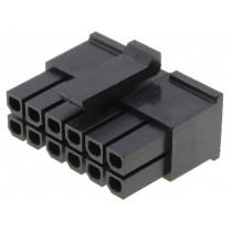 43025-1200; Plug; wire-board; female; Micro-Fit 3.0; 3mm; PIN: 12; w/o contacts; MOLEX