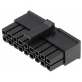 43025-1800; Plug; wire-board; female; Micro-Fit 3.0; 3mm; PIN: 18; w/o contacts; MOLEX 43025-1800; Plug; wire-board; female; Micro-Fit 3.0; 3mm; PIN: 18; w/o contacts; MOLEX