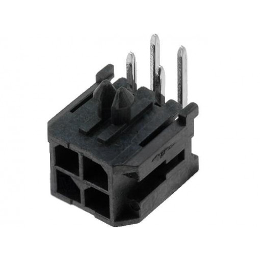 43045-0400; Socket; wire-board; male; Micro-Fit 3.0; 3mm; PIN: 4; THT; 5A; tinned; MOLEX