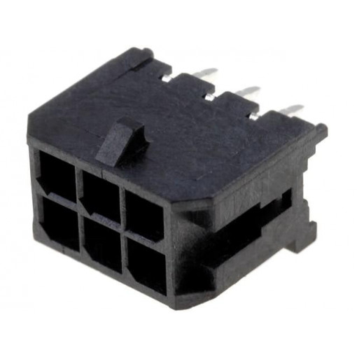 43045-0612; Socket; wire-board; male; Micro-Fit 3.0; 3mm; PIN: 6; THT; 5A; tinned; MOLEX