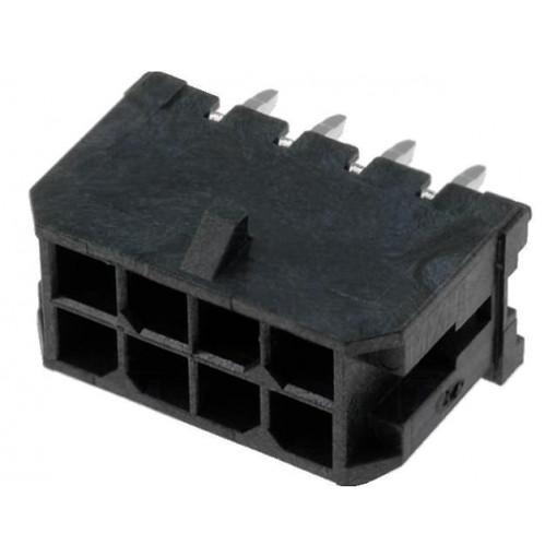 43045-0812; Socket; wire-board; male; Micro-Fit 3.0; 3mm; PIN: 8; THT; 5A; tinned; MOLEX