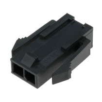 43640-0200; Plug; wire-wire; male; Micro-Fit 3.0; 3mm; PIN: 2; w/o contacts; MOLEX
