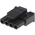43645-0400; Plug; wire-board; female; Micro-Fit 3.0; 3mm; PIN: 4; w/o contacts; MOLEX 43645-0400; Plug; wire-board; female; Micro-Fit 3.0; 3mm; PIN: 4; w/o contacts; MOLEX