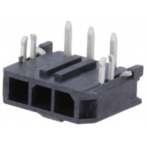 43650-0304; Socket; wire-board; male; Micro-Fit 3.0; 3mm; PIN: 3; Glow-Wire; THT; MOLEX