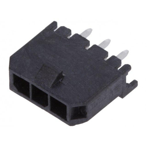 43650-0329; Socket; wire-board; male; Micro-Fit 3.0; 3mm; PIN: 3; THT; 5A; 600V; MOLEX