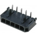 43650-0500; Socket; wire-board; male; Micro-Fit 3.0; 3mm; PIN: 5; THT; 5A; tinned; MOLEX