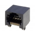 43860-0001; Socket; RJ45; PIN: 8; Cat: 3; low profile; gold-plated; Layout: 8p8c; MOLEX