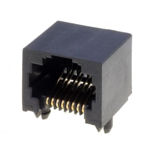 43860-0001; Socket; RJ45; PIN: 8; Cat: 3; low profile; gold-plated; Layout: 8p8c; MOLEX