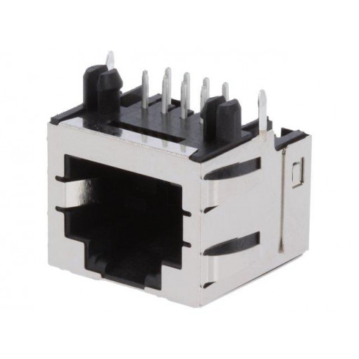 43860-0004; Socket; RJ45; PIN: 8; Cat: 3; shielded,low profile; gold-plated; MOLEX