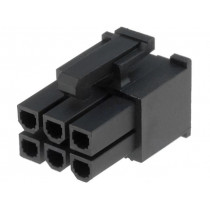 45559-0002; Plug; wire-board; female; Mini-Fit Jr; 4.2mm; PIN: 6; w/o contacts; MOLEX
