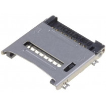 47219-2001; Connector: for cards; SD Micro; shielded,with hinged cover; SMT; MOLEX