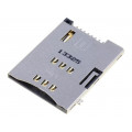 47553-0001; Connector: for cards; SIM; shielded,push-push; SMT; gold-plated; MOLEX