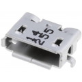 47589-0001; Socket; USB AB micro; on PCBs; SMT; PIN: 5; horizontal; gold-plated; MOLEX