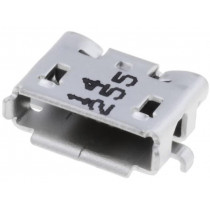 47589-0001; Socket; USB AB micro; on PCBs; SMT; PIN: 5; horizontal; gold-plated; MOLEX