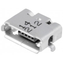 47590-0001; Socket; USB AB micro; on PCBs; SMT; PIN: 5; horizontal; inverse; MOLEX