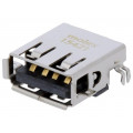 48258-0002; Socket; USB A; on PCBs; THT; PIN: 4; angled 90°; middle board mount; MOLEX