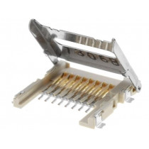 500901-0801; Connector: for cards; SD Micro; shielded,with hinged cover; SMT; MOLEX