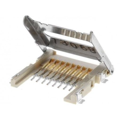 500901-0801; Connector: for cards; SD Micro; shielded,with hinged cover; SMT; MOLEX