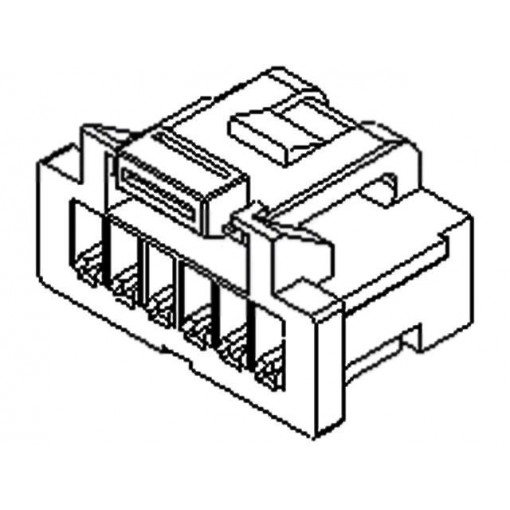 501330-0600; Plug; wire-board; female; Pico-Clasp; 1mm; PIN: 6; w/o contacts; MOLEX 501330-0600; Plug; wire-board; female; Pico-Clasp; 1mm; PIN: 6; w/o contacts; MOLEX