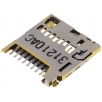 503398-1892; Connector: for cards; SD Micro; push-push; SMT; gold-plated; MOLEX