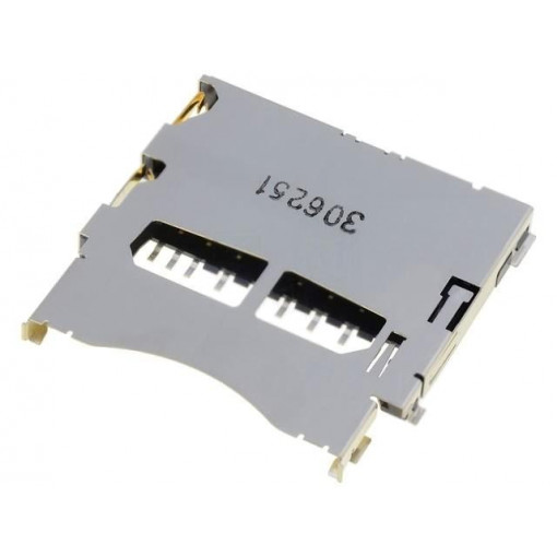 503500-0991; Connector: for cards; SD; shielded,push-push; SMT; gold-plated; MOLEX