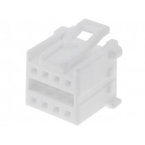 51353-0800; Plug; wire-board; female; MicroClasp; 2mm; PIN: 8; w/o contacts; MOLEX